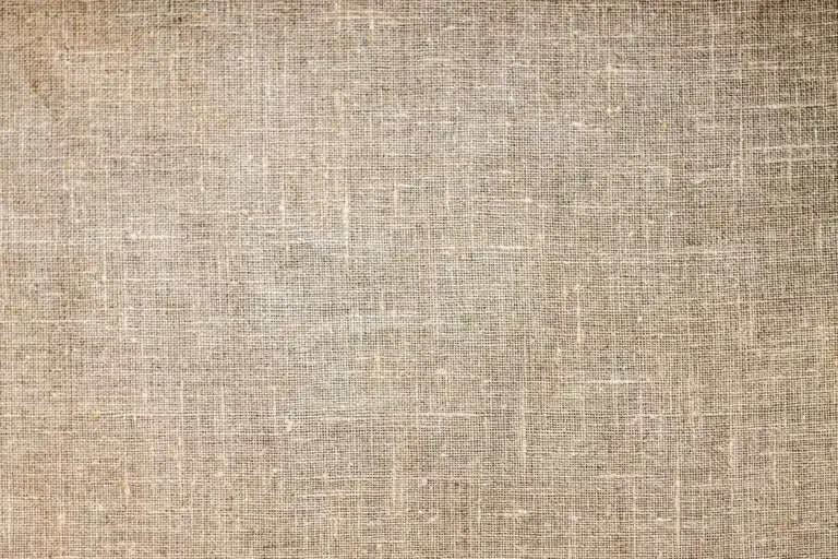 Close-up of beige woven fabric texture
